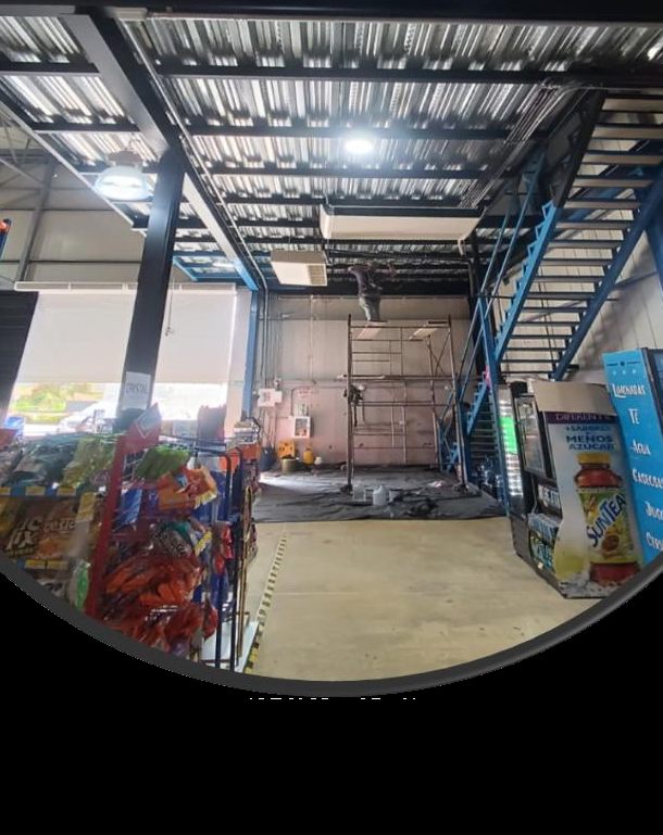 Estructura metálica y pintura de bodegas, Mercasa